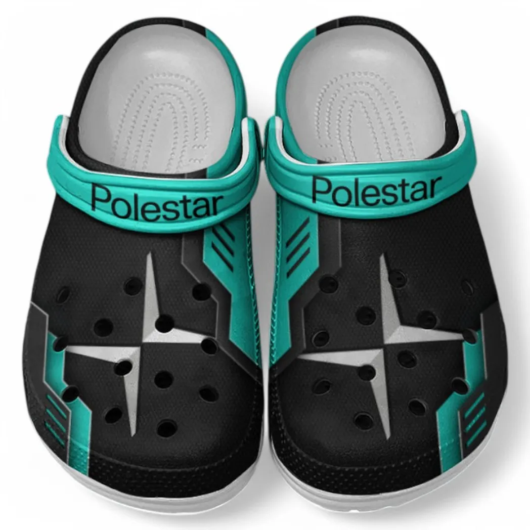 Polestar Crocs Clogs Männer Frauen, Geschenk für Polestar Fan CAR185031525291 - Cyan