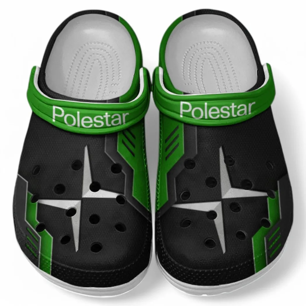 Polestar Crocs Clogs Männer Frauen, Geschenk für Polestar Fan CAR185031525291 - Grün