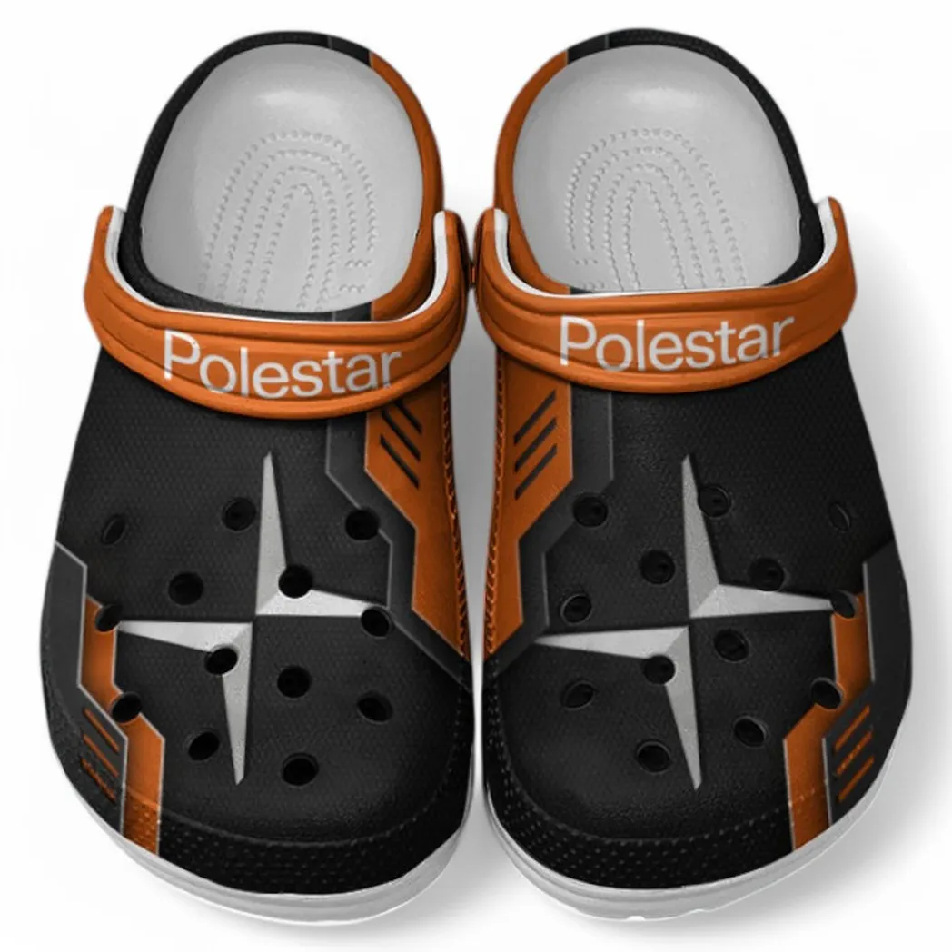 Polestar Crocs Clogs Männer Frauen, Geschenk für Polestar Fan CAR185031525291 - Orange