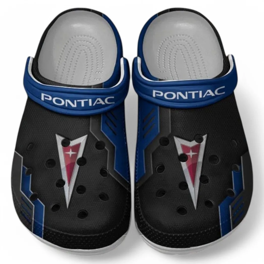 Pontiac Crocs Clogs Männer Frauen, Geschenk für Pontiac Fan CAR185031525248 - Blau