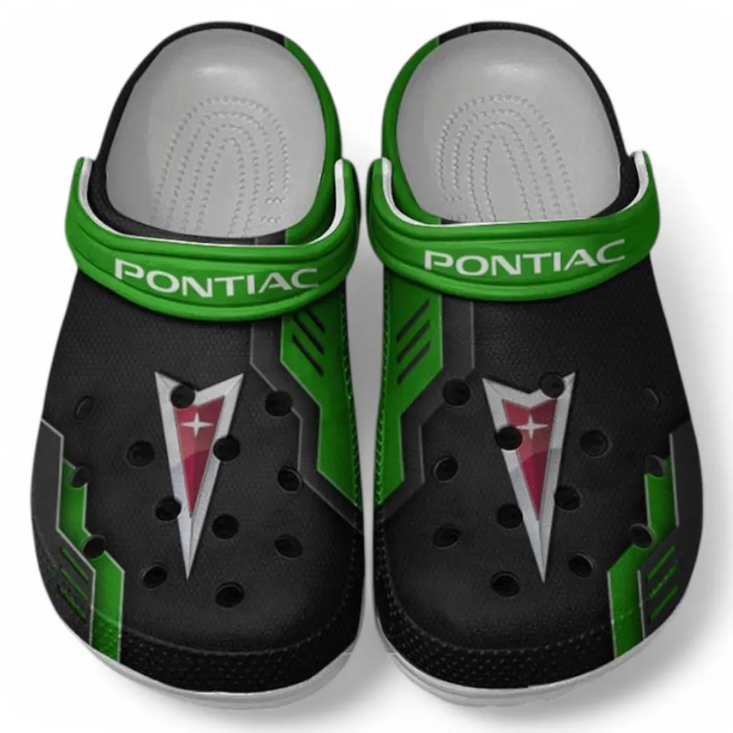 Pontiac Crocs Clogs Männer Frauen, Geschenk für Pontiac Fan CAR185031525248 - Grün