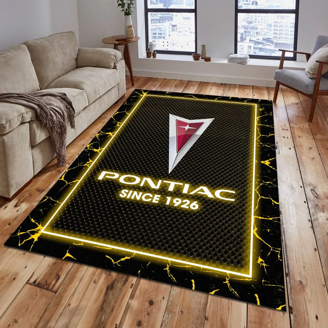 pontiac rug gift for pontiac lovers gift for him husband boyfriend car5202192567 yellow t879q