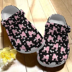 poodle white sole pretty poodle crocs classic clogs xpjuj