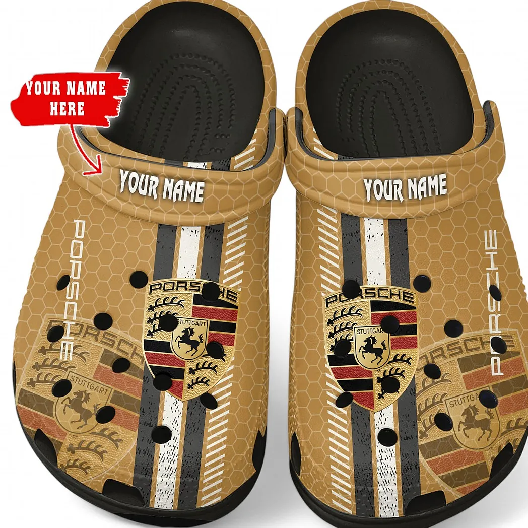 porsche crocs shoes gift for porsche lovers birthday gift for husband boyfriend car82022025644 black pu4hy