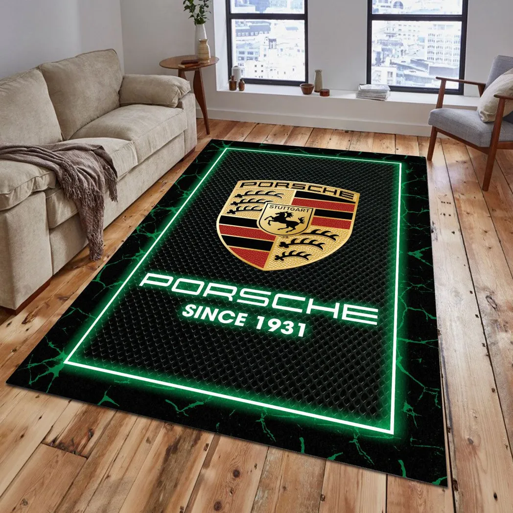 porsche rug gift for porsche lovers gift for him husband boyfriend car5202192568 green nvf3g
