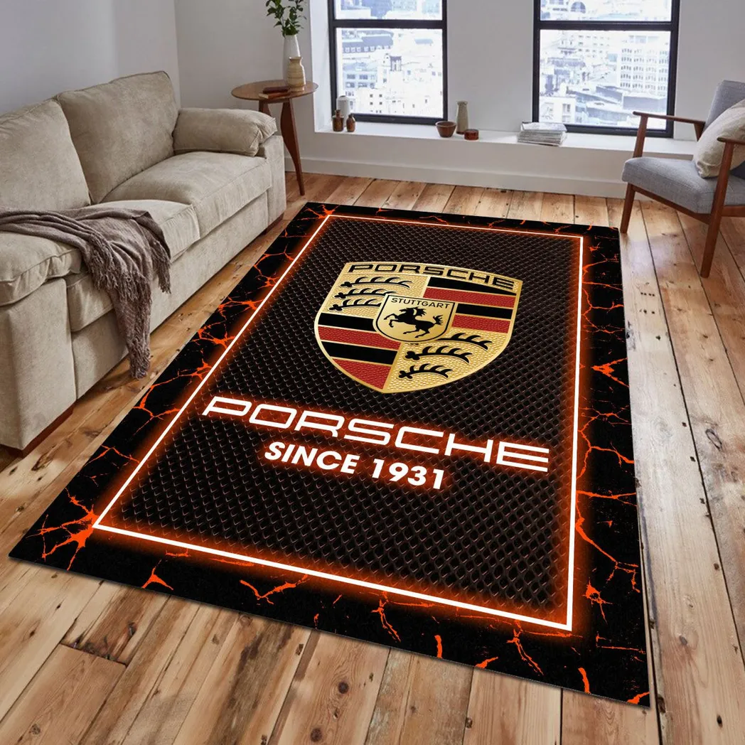 porsche rug gift for porsche lovers gift for him husband boyfriend car5202192568 orange ycnfm