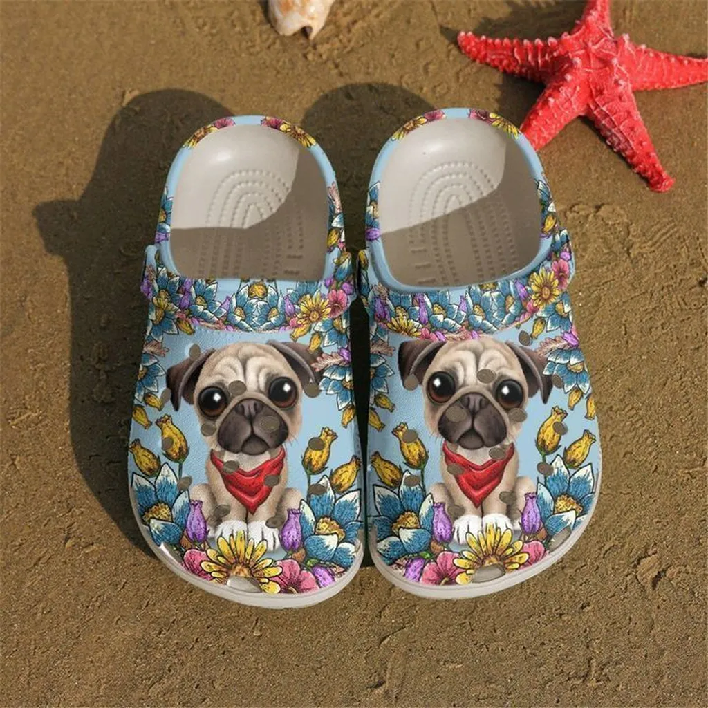pug cutie crocs classic clogs q20eg