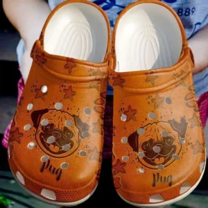 pug leather crocs classic clogs 43ytq