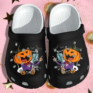 pumpkin rock sings tattoo halloween crocs crocband clogs d8ysy