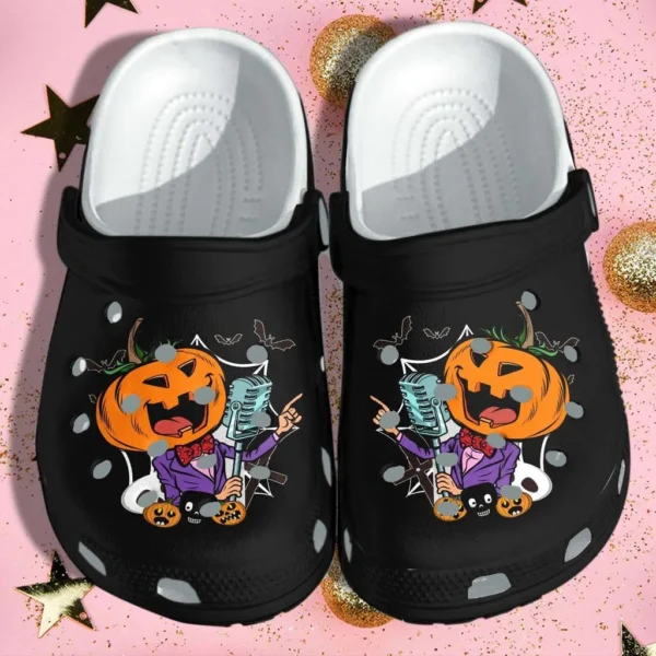 pumpkin rock sings tattoo halloween crocs crocband clogs d8ysy