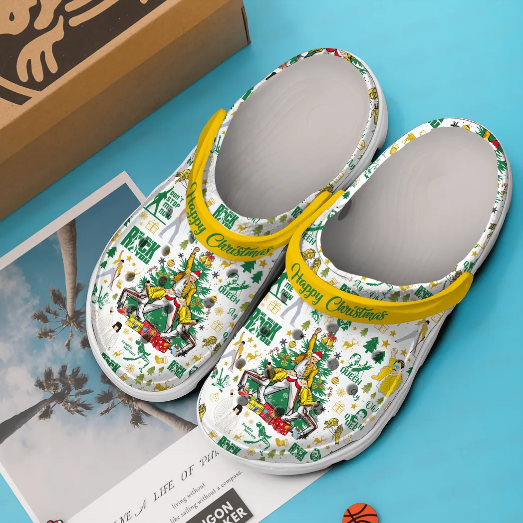 queen music crocs clogs