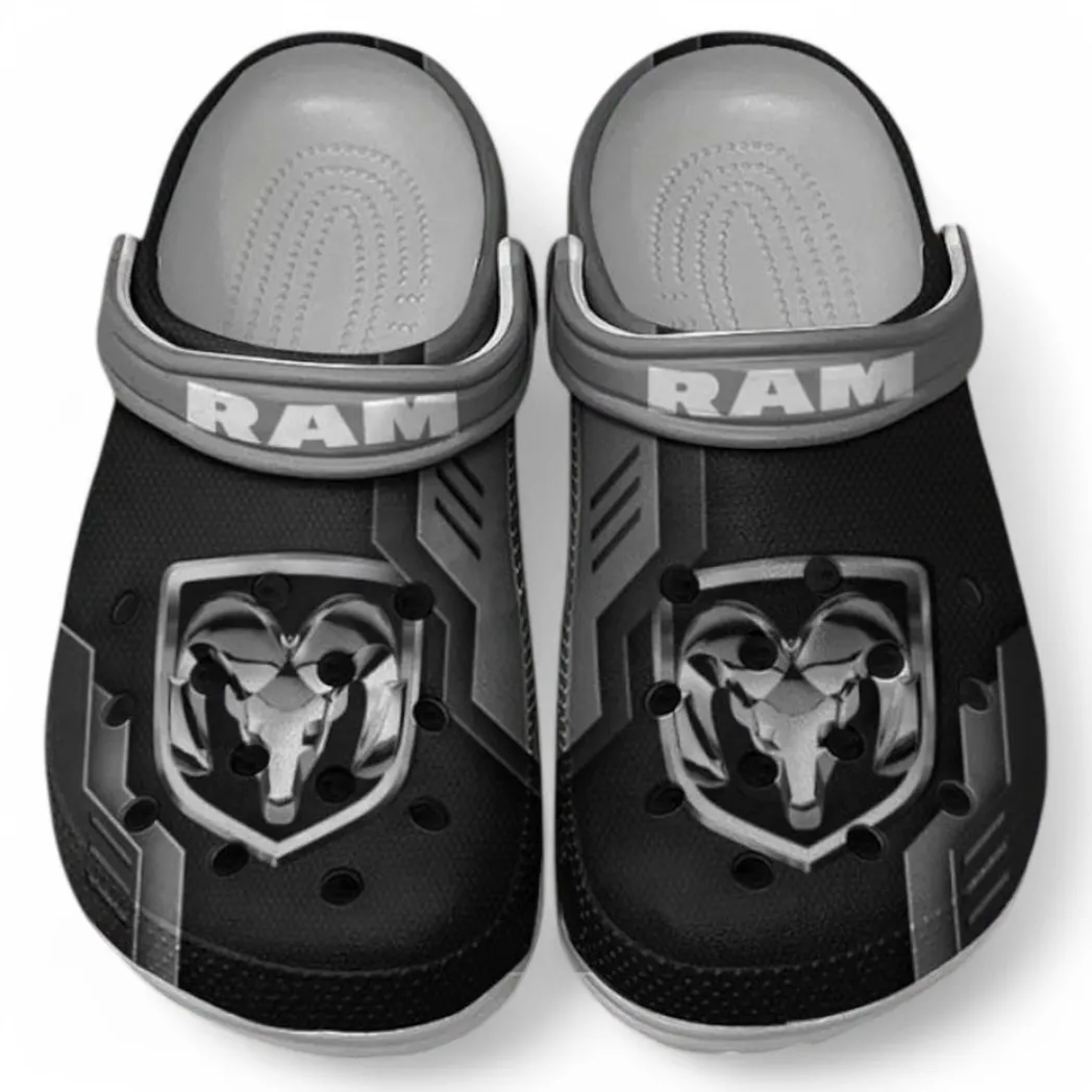 Ram truck Crocs Clogs Männer Frauen, Geschenk für Ram truck Fan CAR185031525288 - Grau