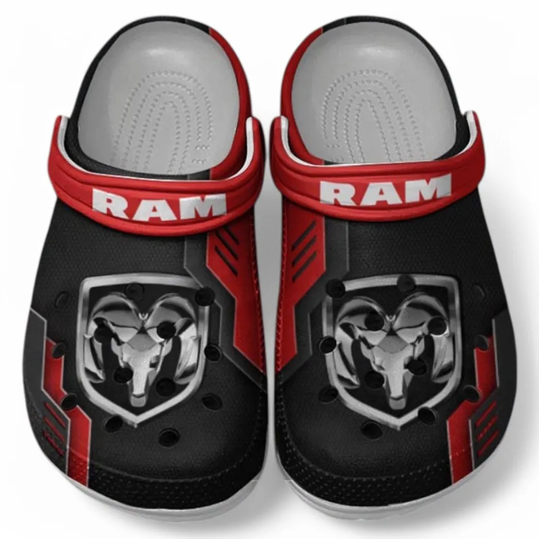 Ram truck Crocs Clogs Männer Frauen, Geschenk für Ram truck Fan CAR185031525288 - Rot