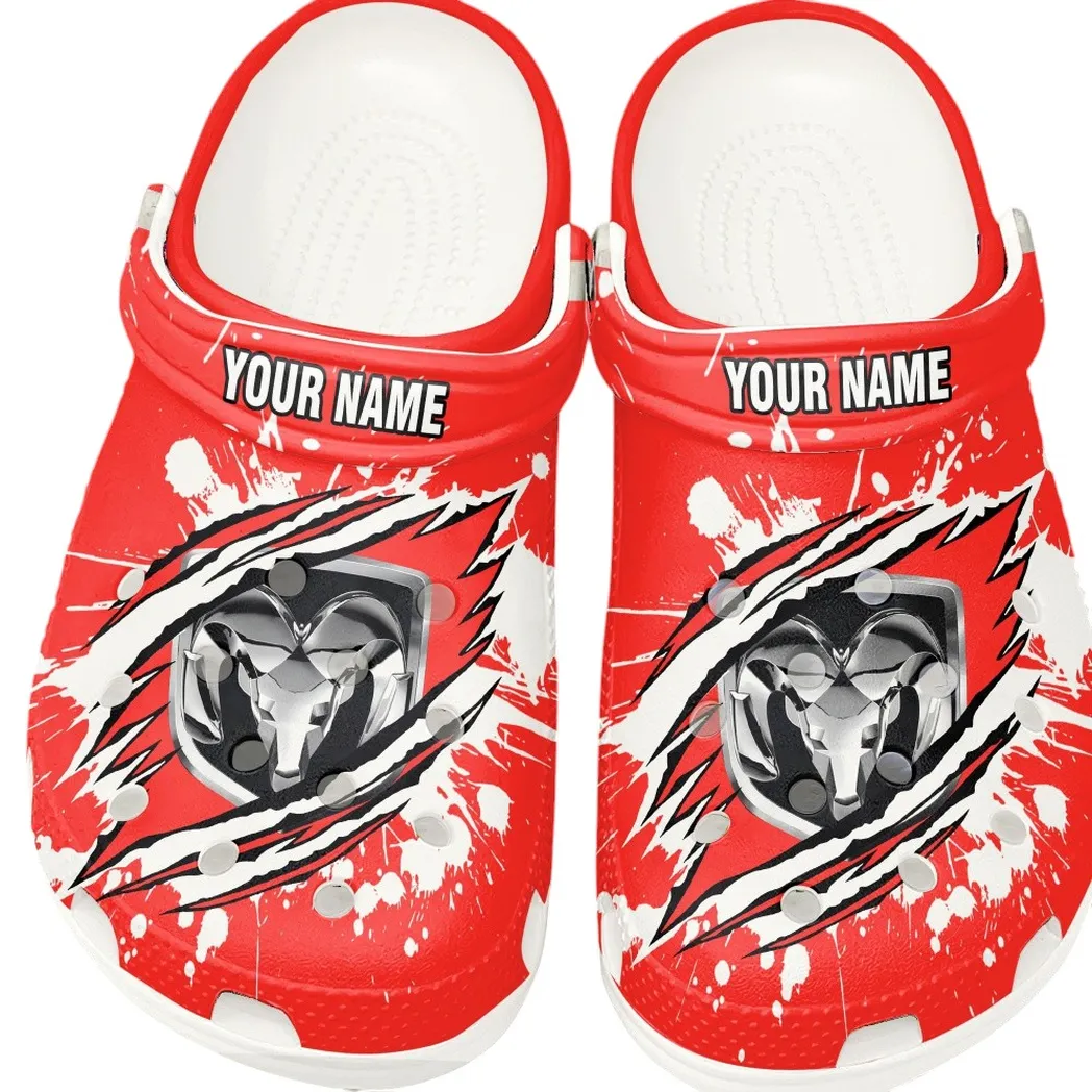 ram truck crocs gift for ram truck lovers gift for him husband boyfriend car15303042523 white v6emz