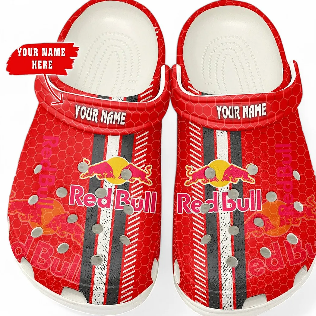 red bull crocs shoes gift for red bull lovers birthday gift for husband boyfriend car82022025646 white gtdl7