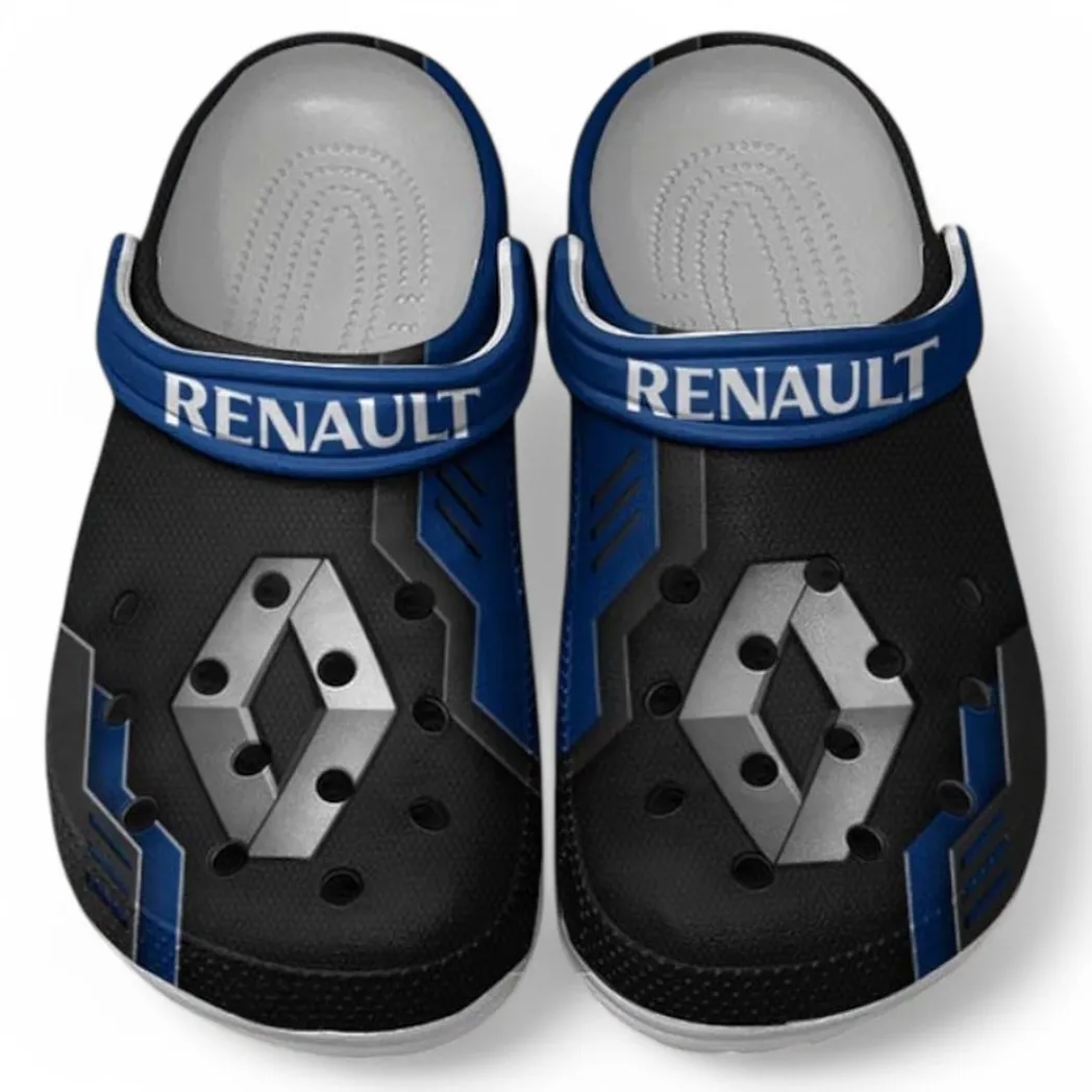 Renault Crocs Clogs Männer Frauen, Geschenk für Renault Fan CAR185031525253 - Blau