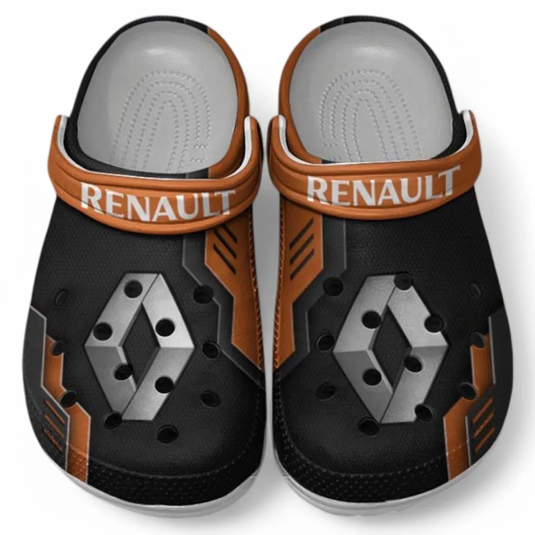 Renault Crocs Clogs Männer Frauen, Geschenk für Renault Fan CAR185031525253 - Orange