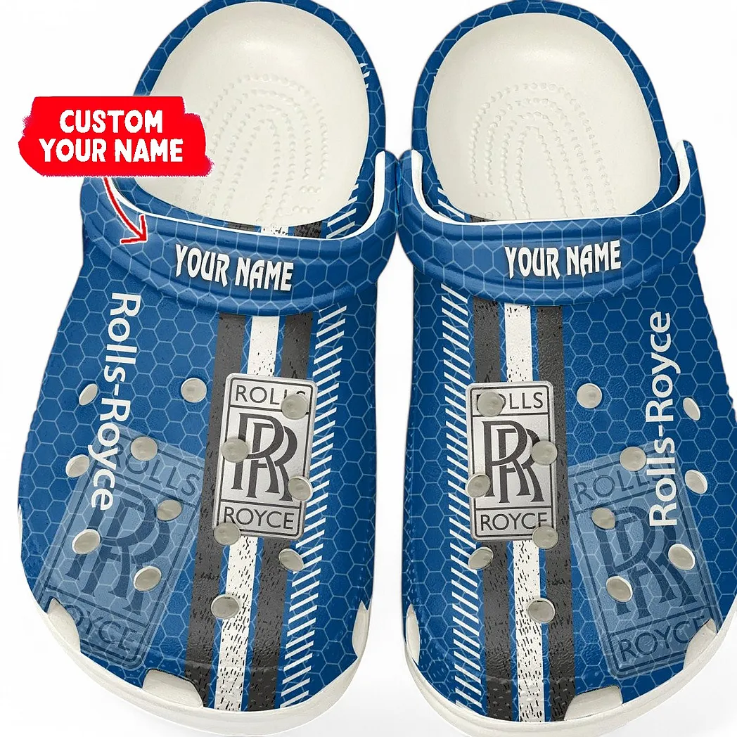rolls royce crocs shoes gift for rolls royce lovers birthday gift for husband boyfriend car82022025648 white
