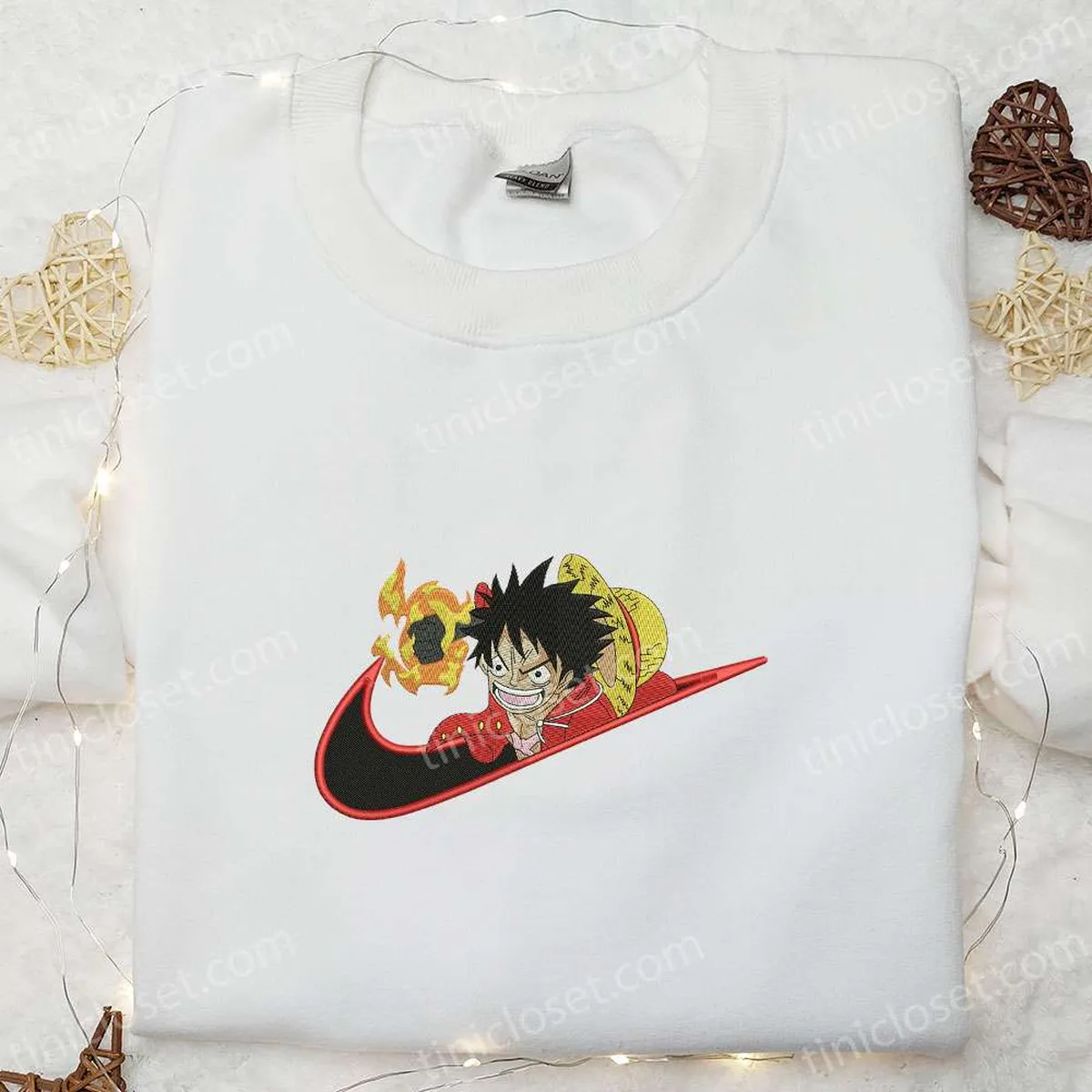 ruffy red hawk x swoosh besticken sweatshirt one piece anime hoodie besticken beste geschenkideen fr alle gelegenheiten yfonm
