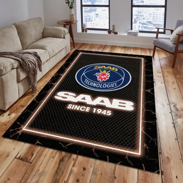 saab automobile rug gift for saab automobile lovers gift for him husband boyfriend car5202192572 brown tiv66