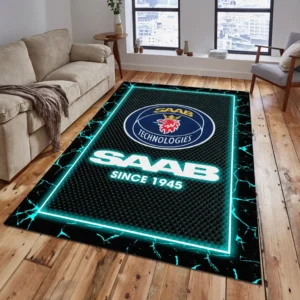 Saab Automobile Teppich, Geschenk für Saab Automobile Fan CAR5202192572 - Cyan