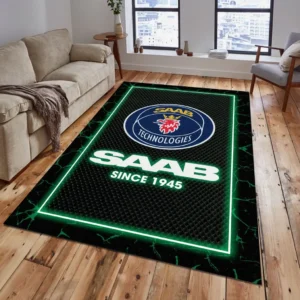 Saab Automobile Teppich, Geschenk für Saab Automobile Fan CAR5202192572 - Grün