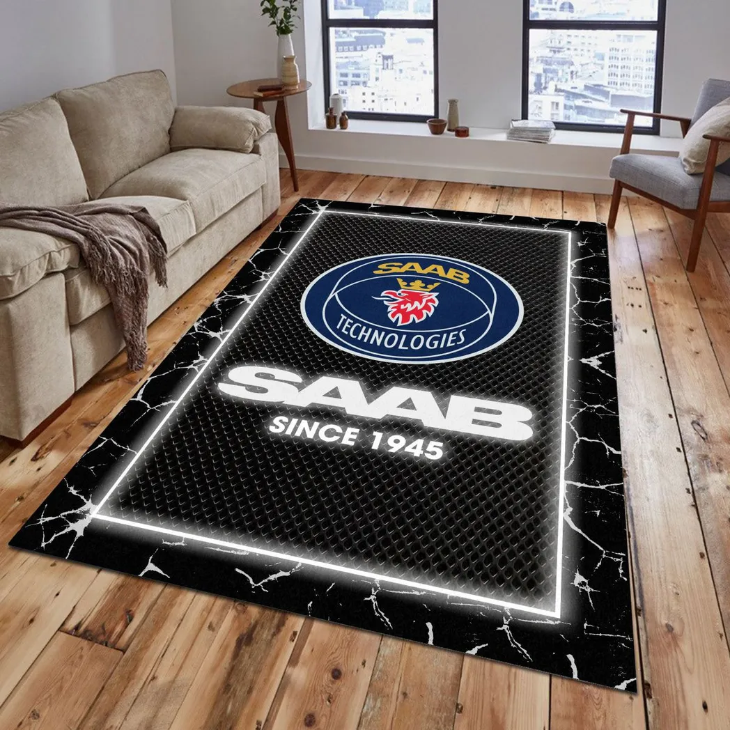 saab automobile rug gift for saab automobile lovers gift for him husband boyfriend car5202192572 grey iksom
