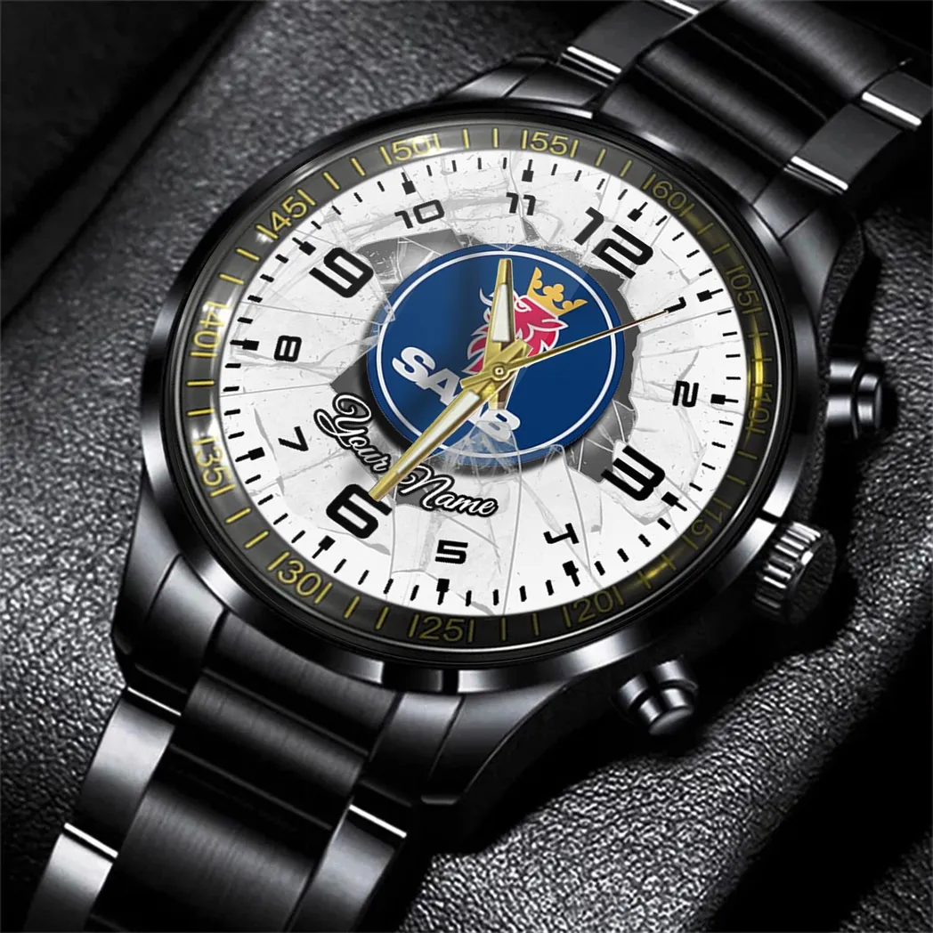 saab uhren edelstahl uhr fr saab fans geschenk fr papa car32803270251181 hr2ih