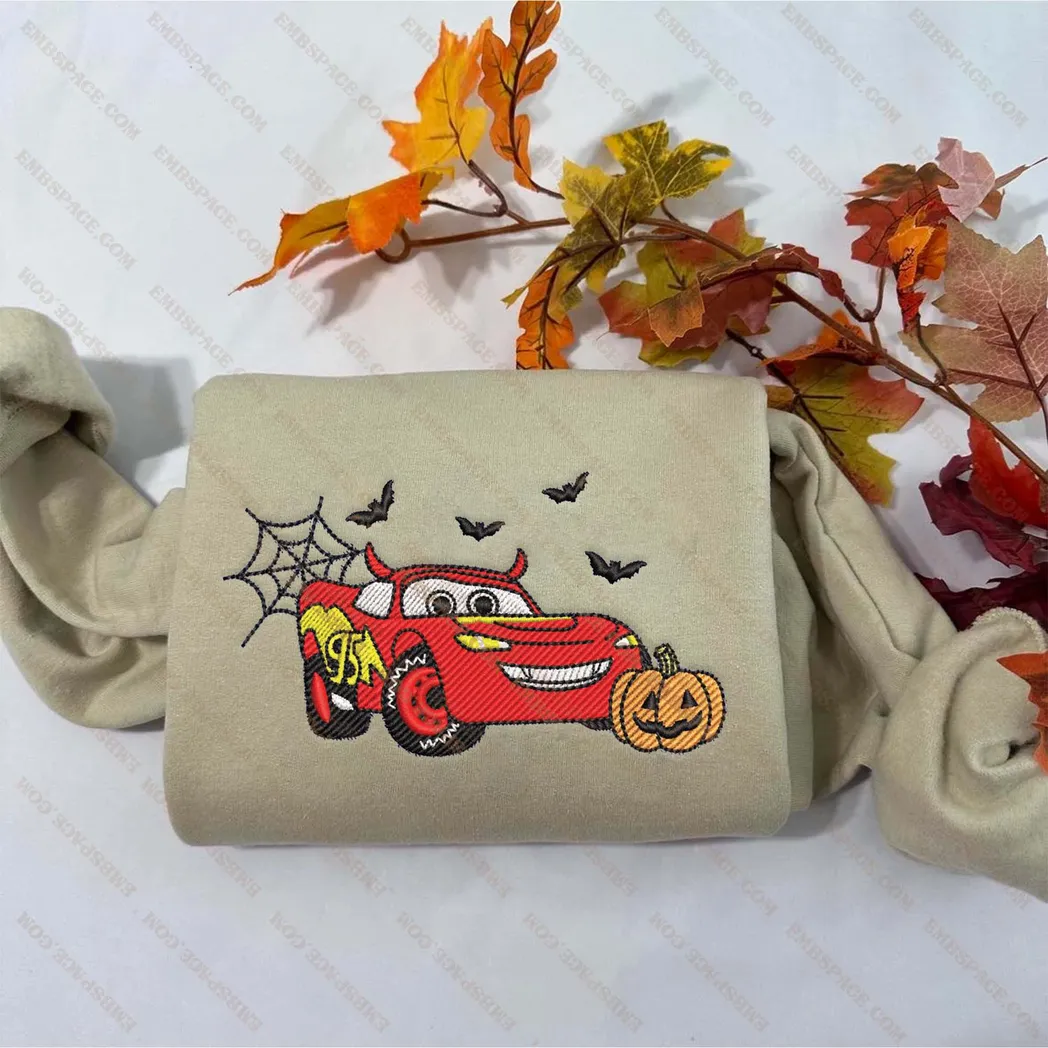 sally lightning mcqueen cars cartoon halloween besticken sweatshirt im modischen stil fajjd