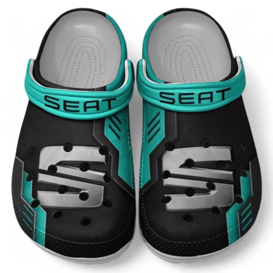 Seat Crocs Clogs Männer Frauen, Geschenk für Seat Fan CAR185031525278 - Cyan