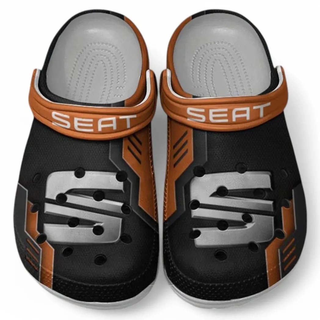 Seat Crocs Clogs Männer Frauen, Geschenk für Seat Fan CAR185031525278 - Orange