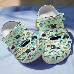 shark faces crocs personalized crocs classic clogs rcb4k