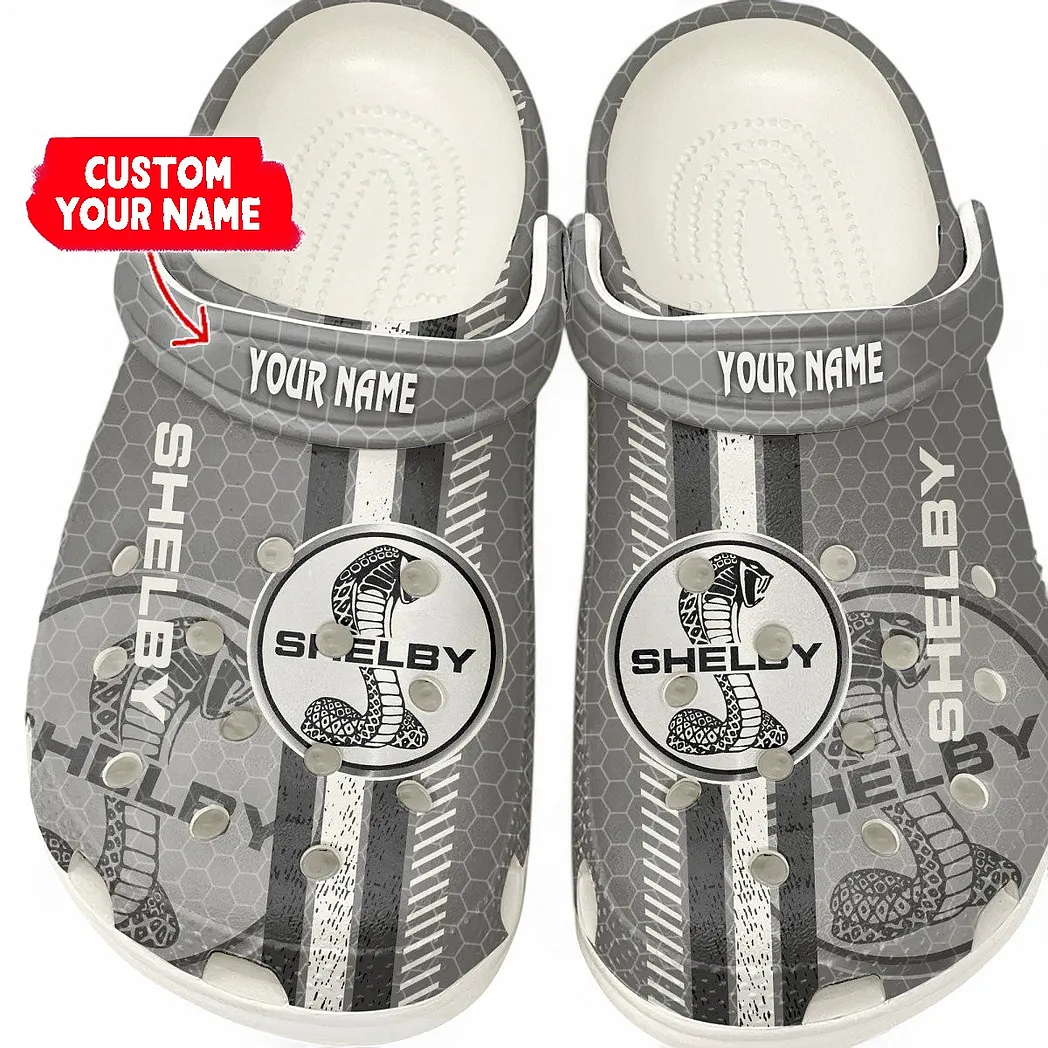 shelby crocs shoes gift for shelby lovers birthday gift for husband boyfriend car82022025592 white rvndf
