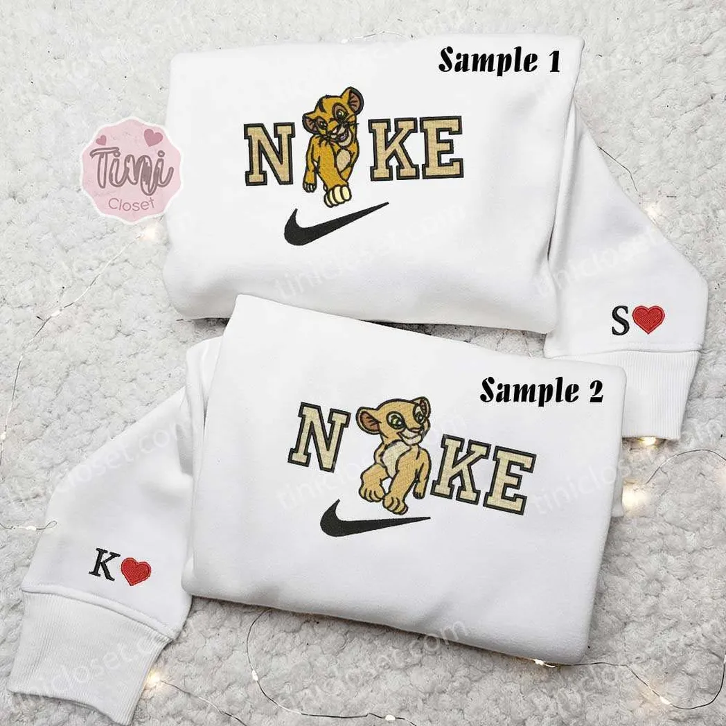 simba und nala disney der knig der lwen x nike tshirts besticken besticken sweatshirt modestil fr paare ldzmg