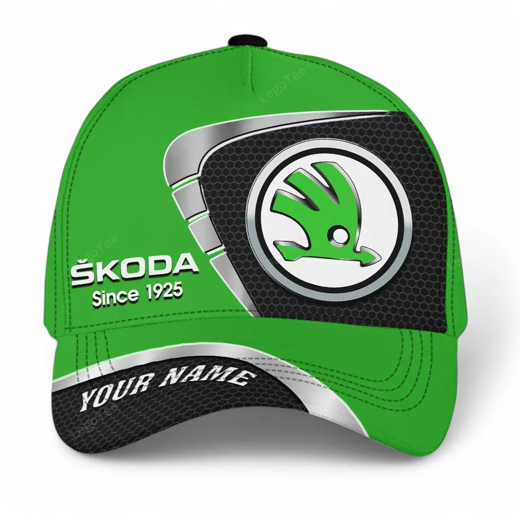 skoda kappe basecap mit allover druck fr skoda fans car99031225043 hotnr