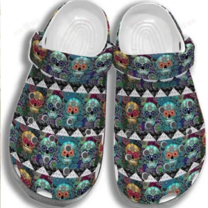 skull pattern crocs personalized crocs classic clogs q8ayq