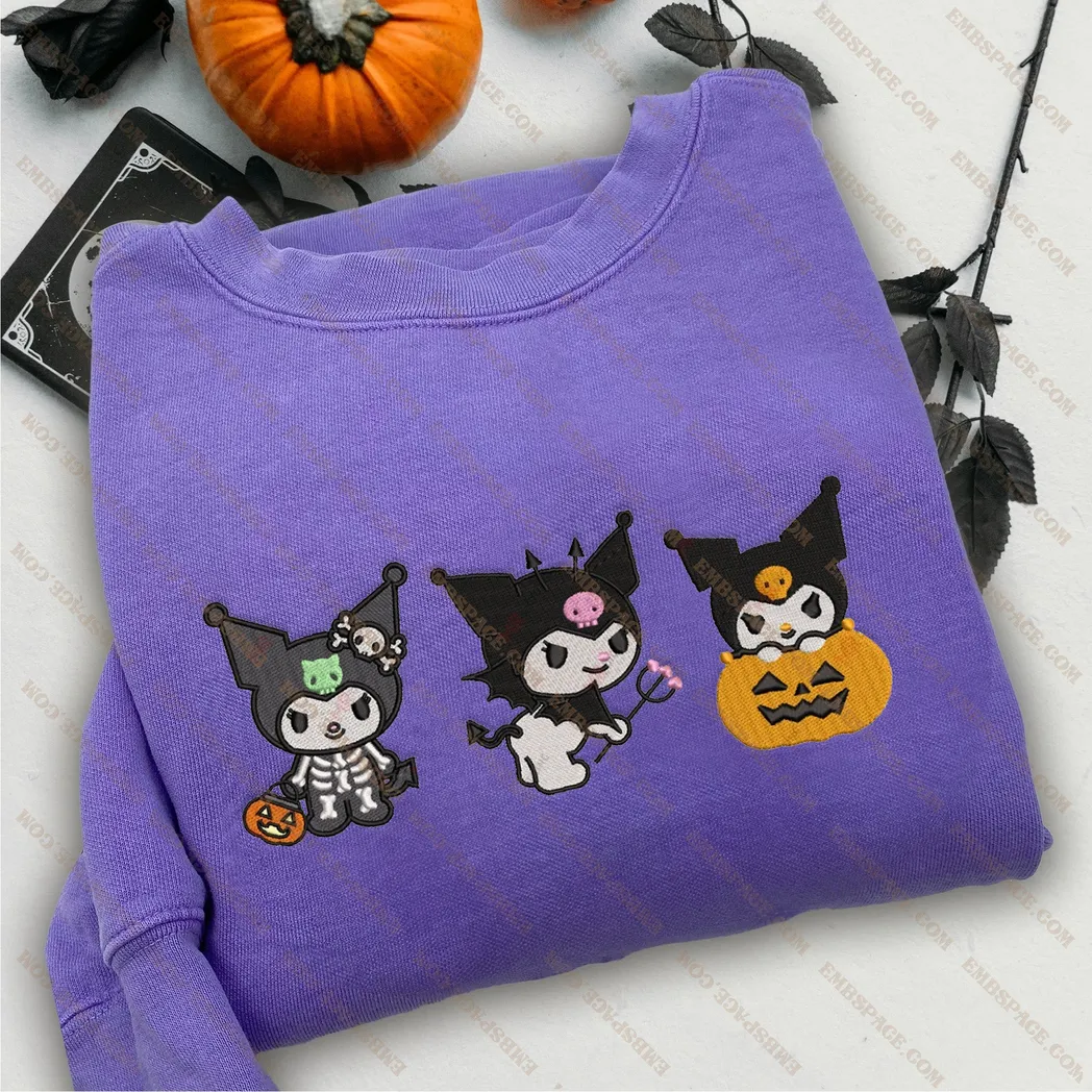 snoopy cartoon halloween besticken sweatshirt im modischen stil r1jo4