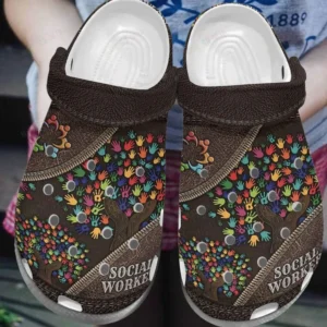 social worker gift crocs personalized crocs classic clogs brabc