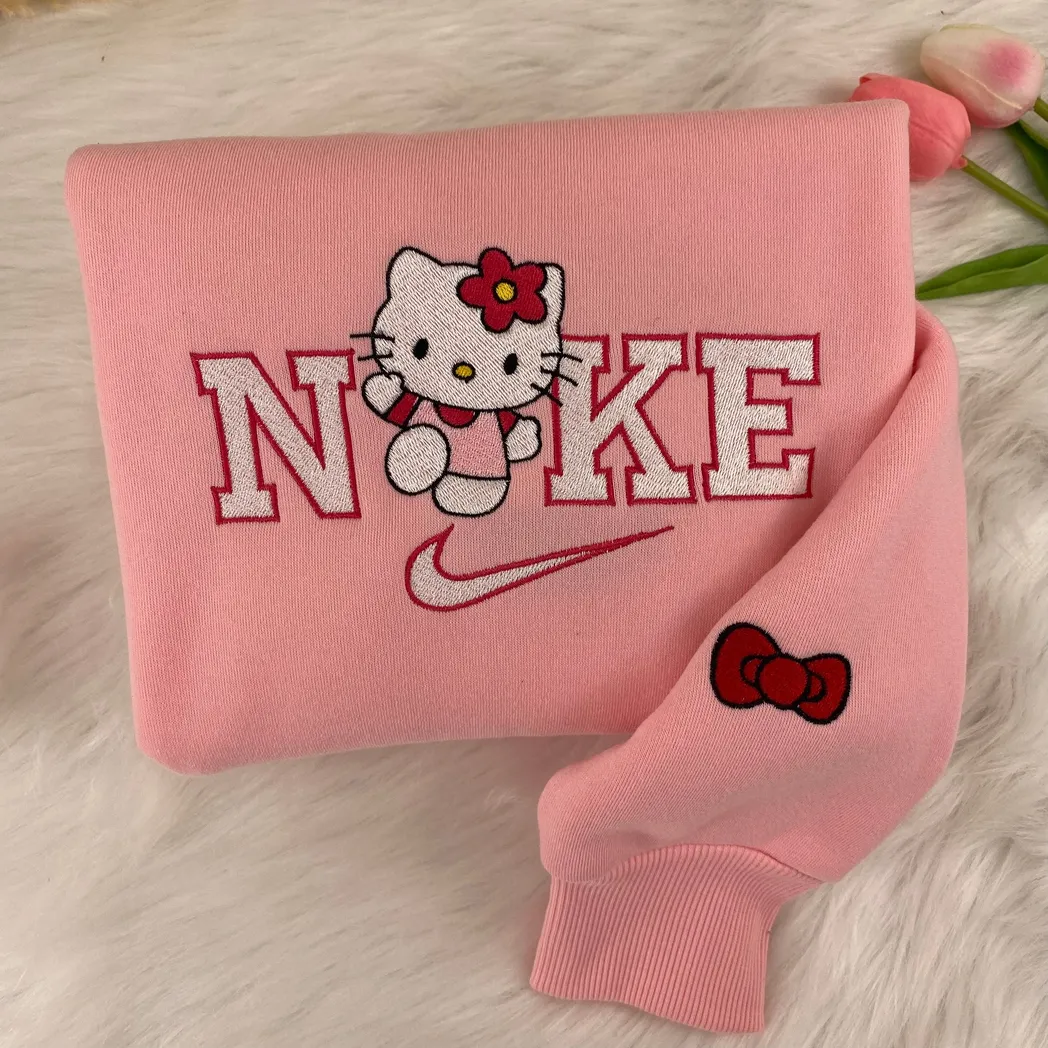 spider man und hello kitty nike besticken sweatshirt modestil fr paare valentinstag s0a4j