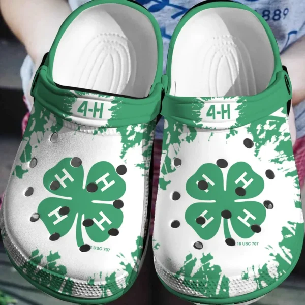 st patricks day 4h shamrock leaf irish crocband crocs cl6jq