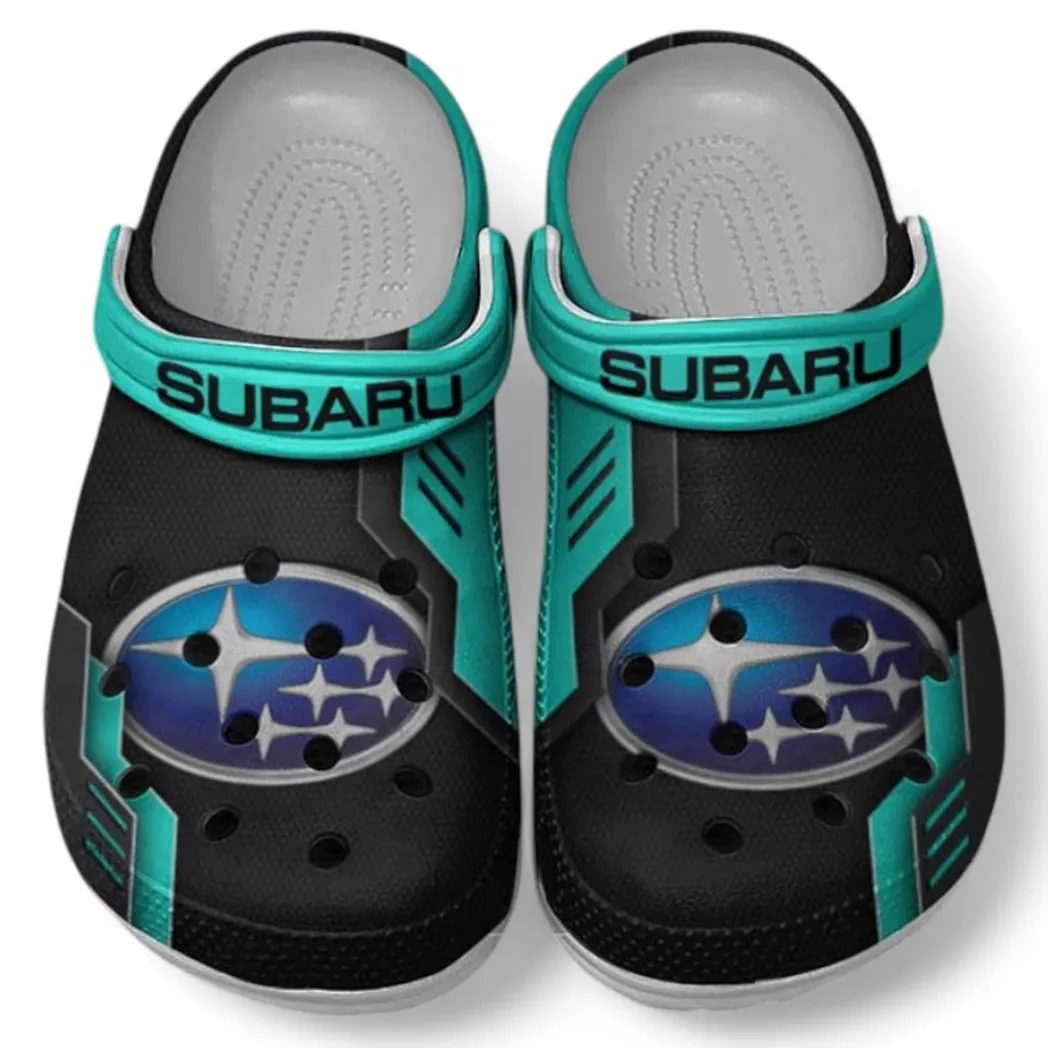 Subaru Crocs Clogs Männer Frauen, Geschenk für Subaru Fan CAR185031525277 - Cyan