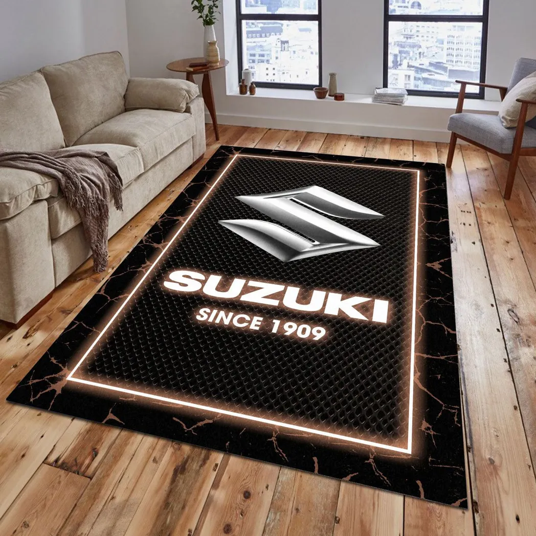 suzuki rug gift for suzuki lovers gift for him husband boyfriend car5202192577 brown 851o8