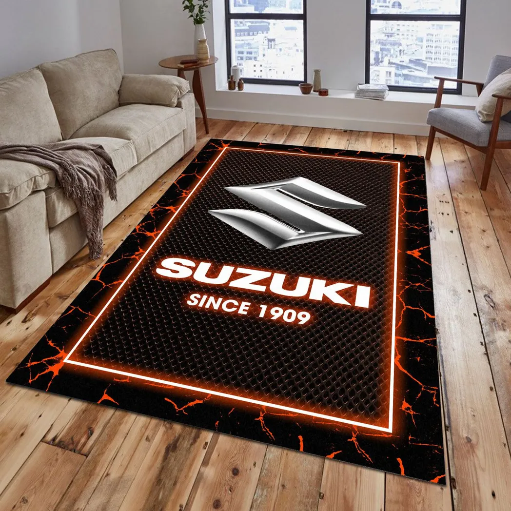 suzuki rug gift for suzuki lovers gift for him husband boyfriend car5202192577 orange