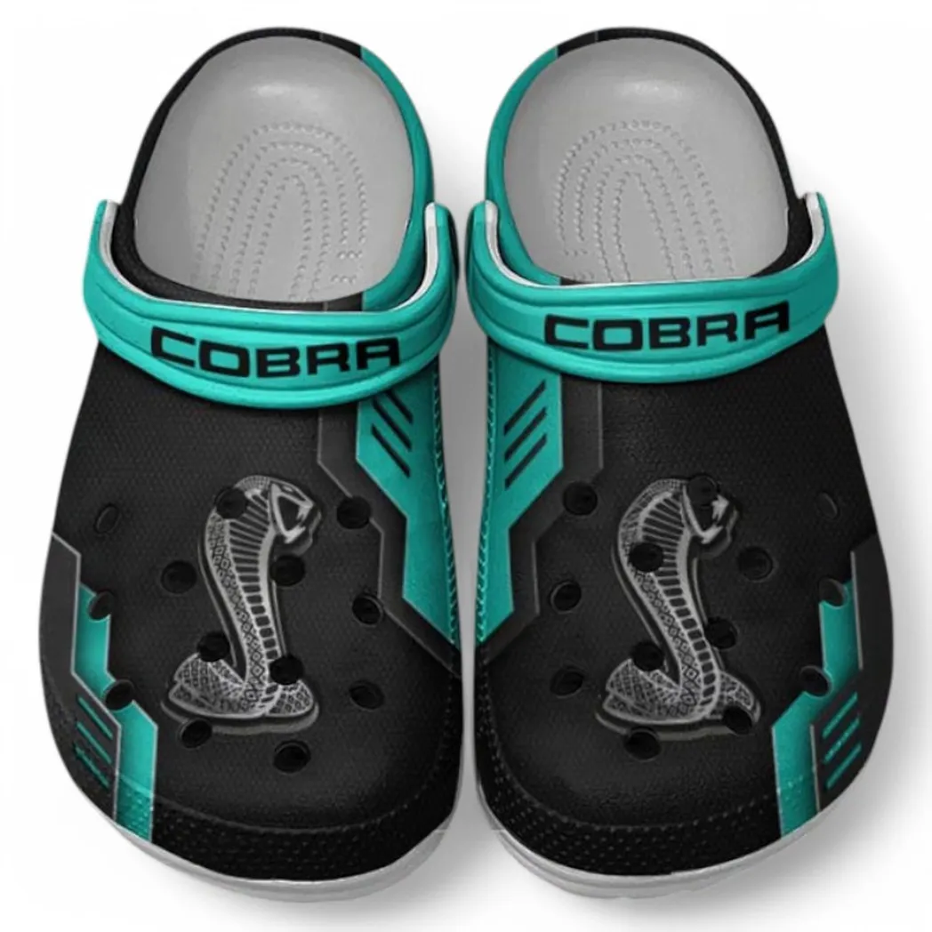 SVT Cobra Crocs Clogs Männer Frauen, Geschenk für SVT Cobra Fan CAR185031525290 - Cyan