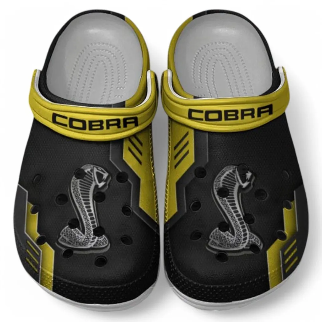SVT Cobra Crocs Clogs Männer Frauen, Geschenk für SVT Cobra Fan CAR185031525290 - Gelb