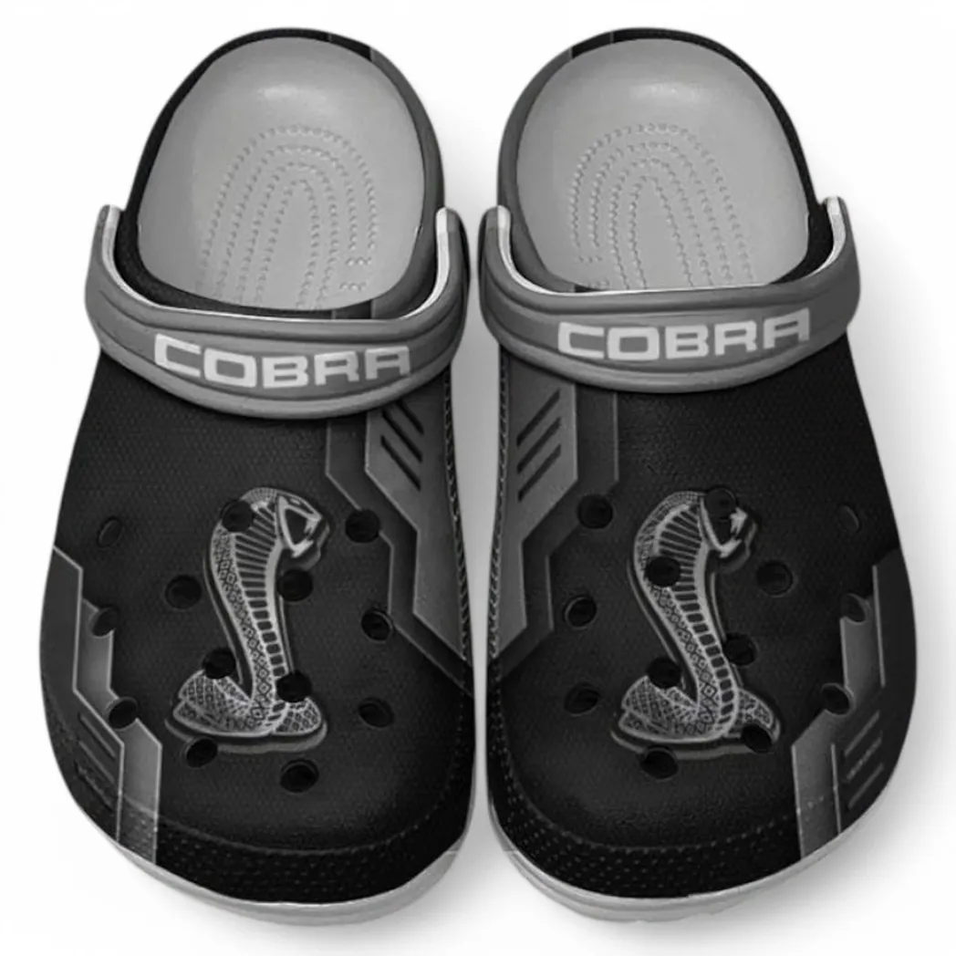 SVT Cobra Crocs Clogs Männer Frauen, Geschenk für SVT Cobra Fan CAR185031525290 - Grau