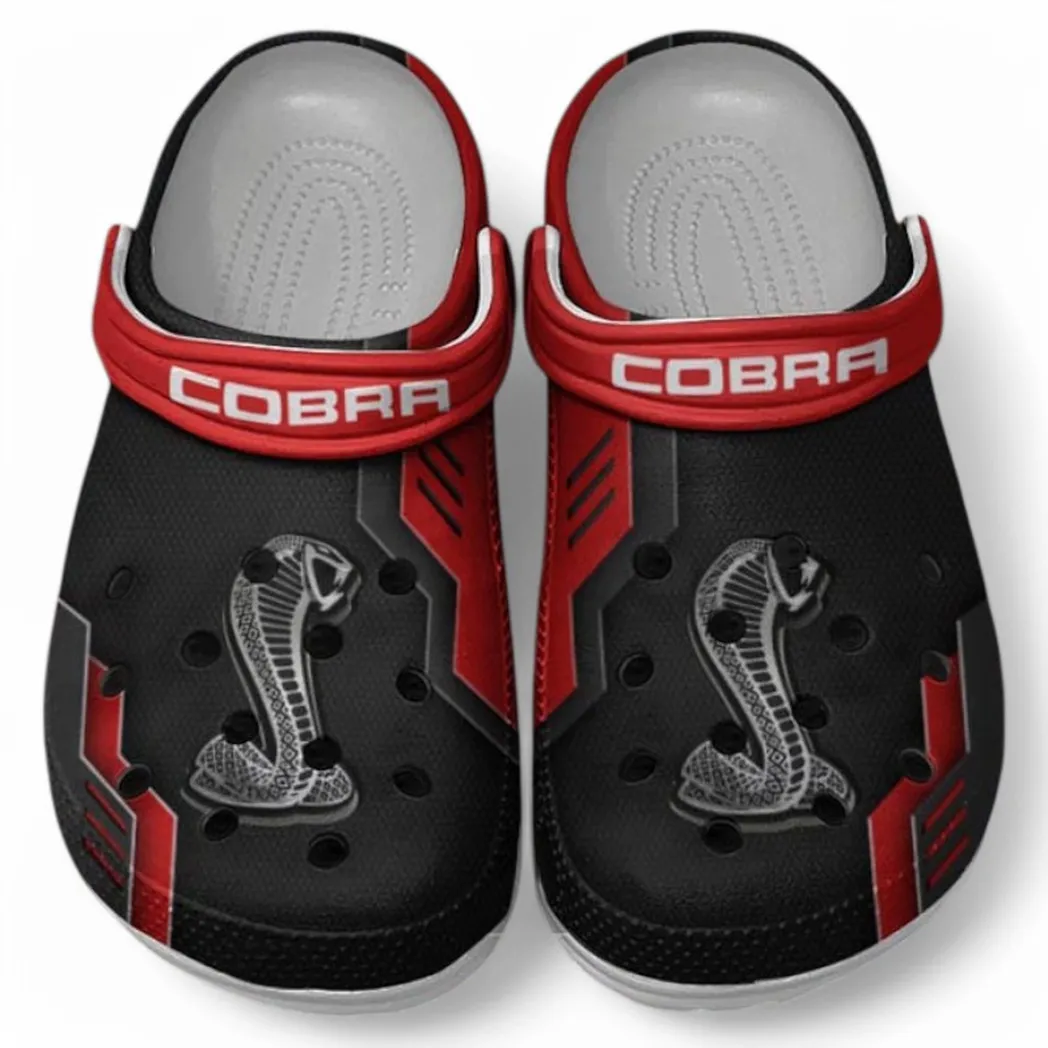 SVT Cobra Crocs Clogs Männer Frauen, Geschenk für SVT Cobra Fan CAR185031525290 - Rot