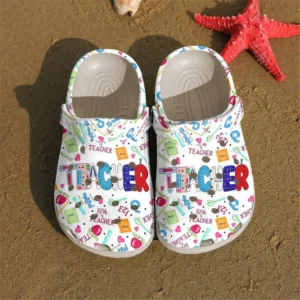 teacher love life pattern crocs crocband clog ipun9