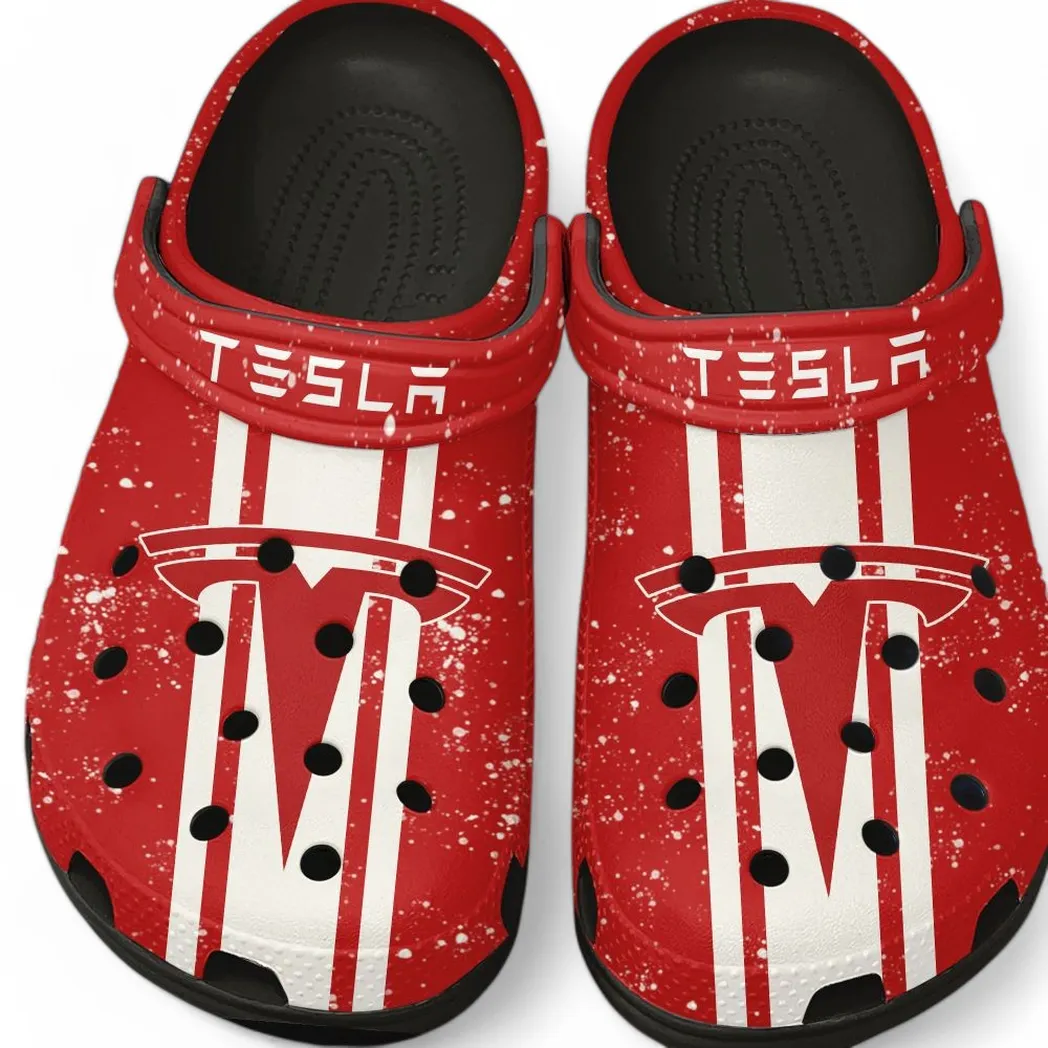 tesla crocs gift for tesla lovers gift for him husband boyfriend car62022025138 black jrhyl