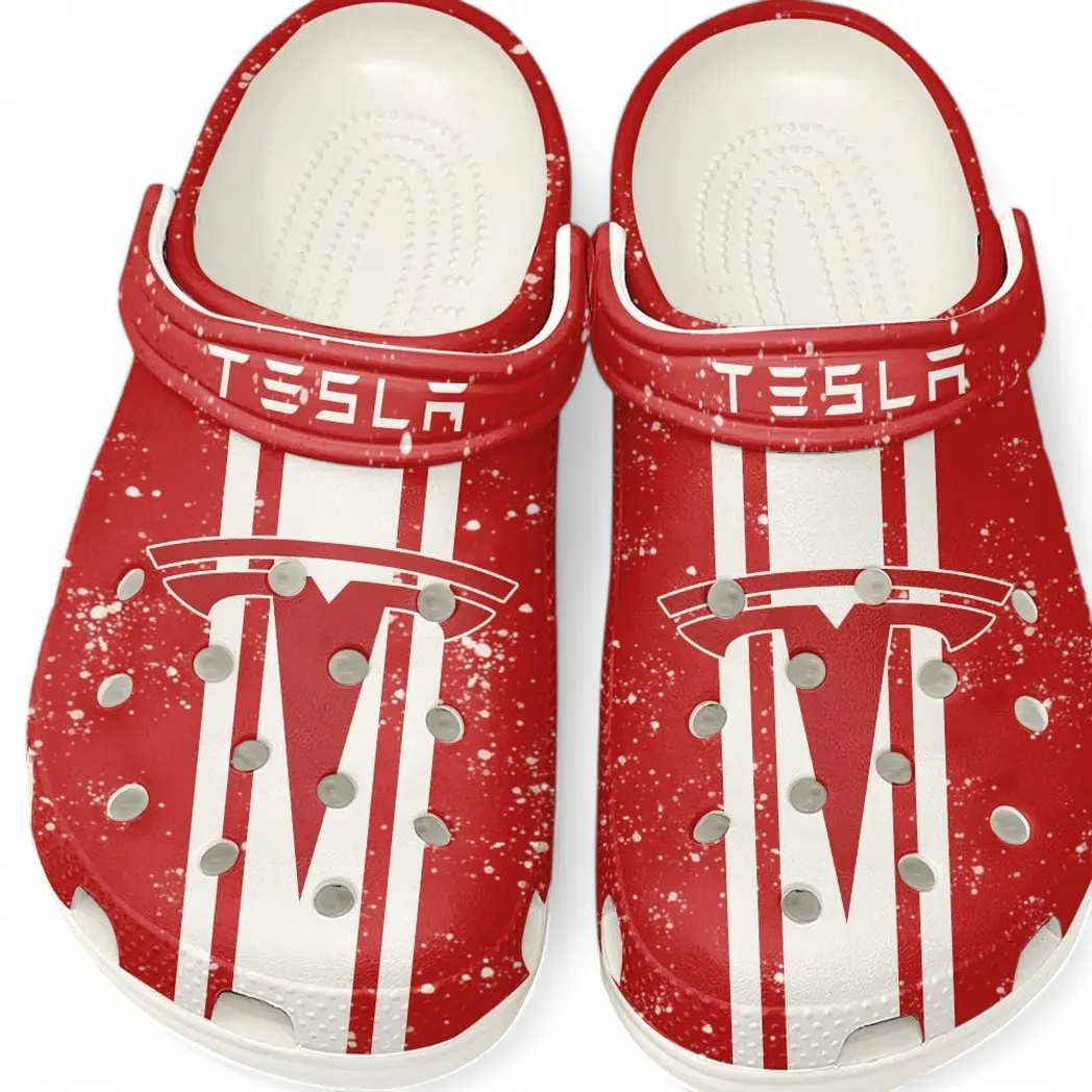 tesla crocs gift for tesla lovers gift for him husband boyfriend car62022025138 white tueee